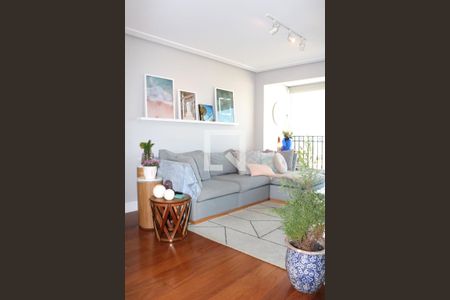 Sala de estar de apartamento à venda com 3 quartos, 98m² em Jardim Taquaral, São Paulo