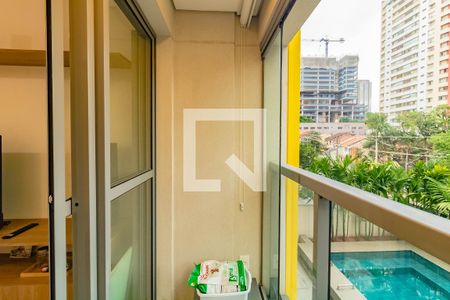 Varanda  de kitnet/studio para alugar com 1 quarto, 26m² em Vila Clementino, São Paulo