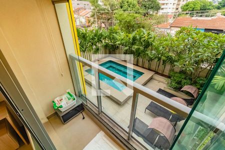 Varanda  de kitnet/studio para alugar com 1 quarto, 26m² em Vila Clementino, São Paulo