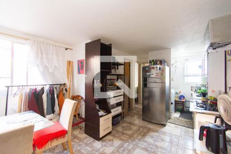 Sala/Cozinha de apartamento à venda com 2 quartos, 52m² em Mato Grande, Canoas