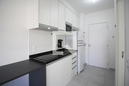 Cozinha de apartamento para alugar com 1 quarto, 24m² em Vila Olímpia, São Paulo