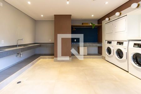 Área comum de kitnet/studio à venda com 1 quarto, 26m² em Jardim das Acacias, São Paulo