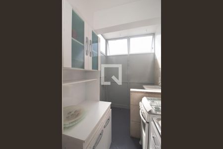 Cozinha de kitnet/studio à venda com 1 quarto, 32m² em Centro Histórico, Porto Alegre