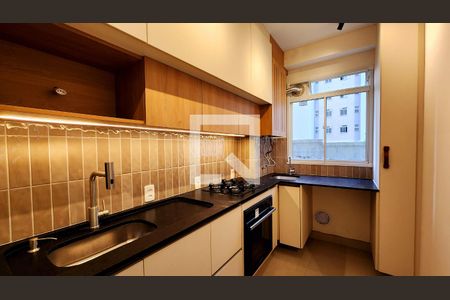 Cozinha de apartamento à venda com 2 quartos, 48m² em Jardim Shangai, Jundiaí