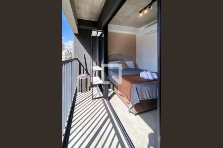 Varanda de kitnet/studio para alugar com 1 quarto, 20m² em Bela Vista, São Paulo