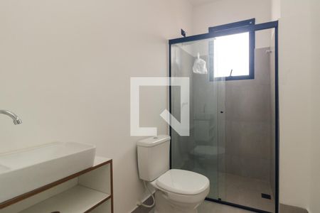 Banheiro de kitnet/studio para alugar com 1 quarto, 32m² em Campos Elíseos, São Paulo
