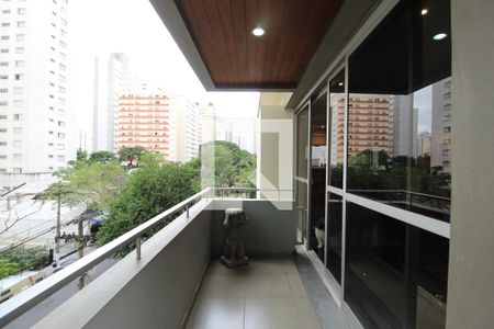 Varanda de apartamento à venda com 4 quartos, 215m² em Indianópolis, São Paulo
