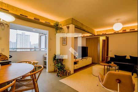 Sala de apartamento à venda com 3 quartos, 98m² em Campestre, Santo André