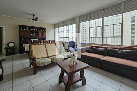 Sala de apartamento para alugar com 3 quartos, 118m² em Centro, Guarujá