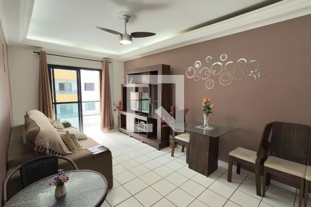 Sala  de apartamento para alugar com 1 quarto, 77m² em Vila Tupi, Praia Grande