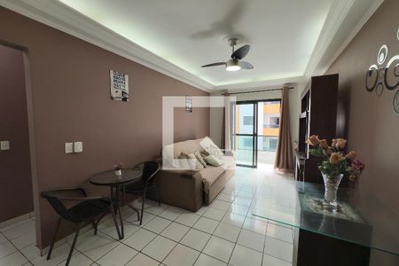 Sala  de apartamento para alugar com 1 quarto, 77m² em Vila Tupi, Praia Grande