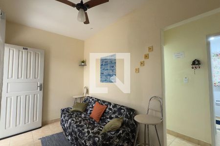 Sala de apartamento para alugar com 1 quarto, 42m² em Canto do Forte, Praia Grande