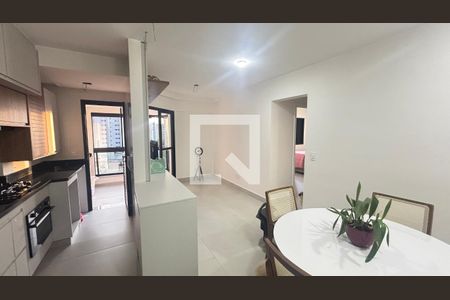 Sala  de apartamento à venda com 2 quartos, 57m² em Vila Valparaíso, Santo André