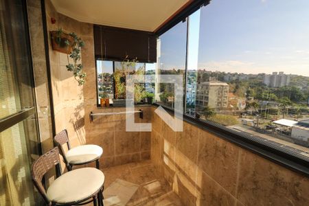 Varanda da Sala de apartamento à venda com 3 quartos, 89m² em Nonoai, Porto Alegre