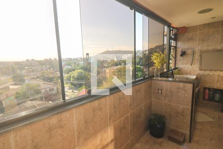 Varanda da Sala de apartamento à venda com 3 quartos, 89m² em Nonoai, Porto Alegre