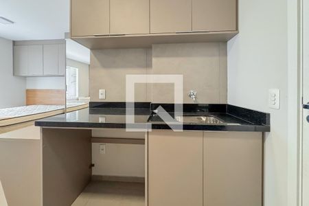 Cozinha de kitnet/studio para alugar com 1 quarto, 28m² em Vila Mariana, São Paulo