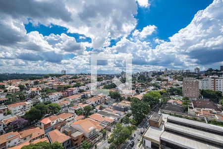 Sala/Cozinha - Vista de apartamento à venda com 1 quarto, 42m² em Alto de Pinheiros, São Paulo