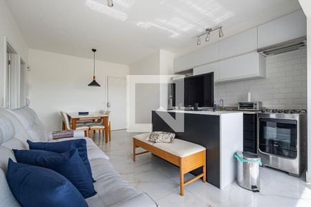 Sala/Cozinha de apartamento à venda com 1 quarto, 42m² em Alto de Pinheiros, São Paulo