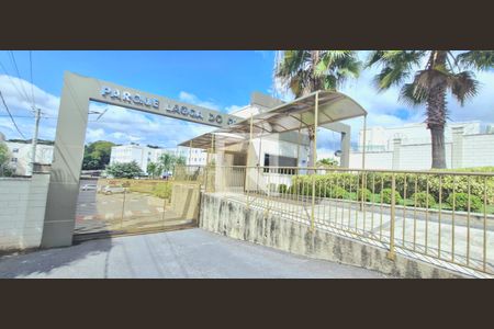 Fachada do bloco de apartamento à venda com 2 quartos, 42m² em Jardim Imperial, Lagoa Santa