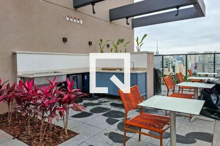 Área comum de kitnet/studio para alugar com 1 quarto, 24m² em Liberdade, São Paulo