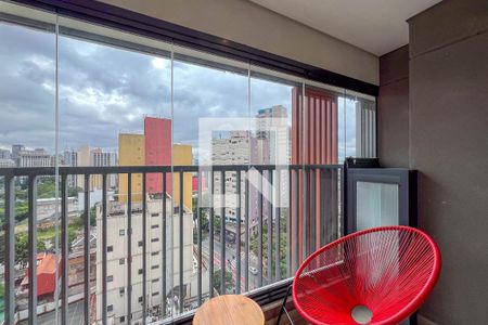 Varanda de kitnet/studio para alugar com 1 quarto, 24m² em Liberdade, São Paulo