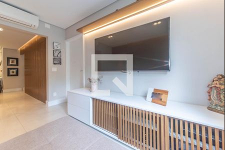 Sala de TV de apartamento à venda com 3 quartos, 178m² em Brooklin, São Paulo