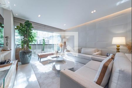 Sala de apartamento à venda com 3 quartos, 178m² em Brooklin, São Paulo
