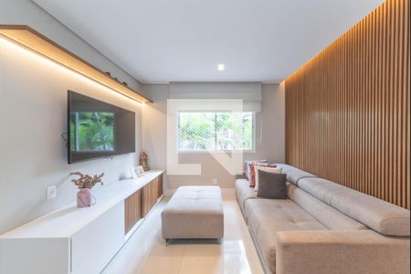 Sala de TV de apartamento à venda com 3 quartos, 178m² em Brooklin, São Paulo