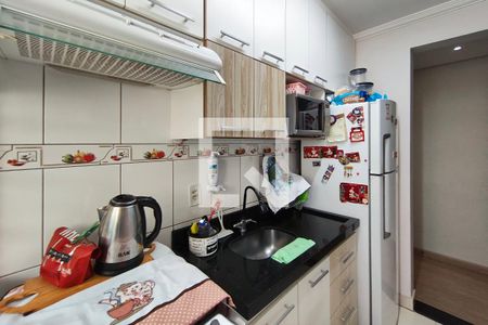 Cozinha de apartamento à venda com 2 quartos, 45m² em Loteamento Parque São Martinho, Campinas