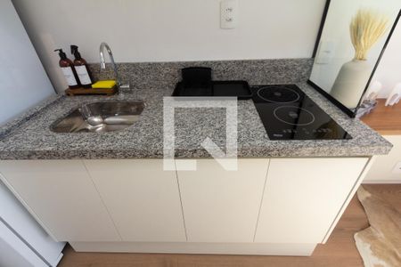 Sala/Cozinha de apartamento para alugar com 1 quarto, 28m² em Moema, São Paulo