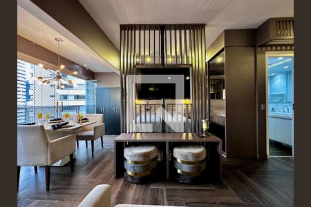 Sala de apartamento à venda com 1 quarto, 49m² em Vila Gertrudes, São Paulo