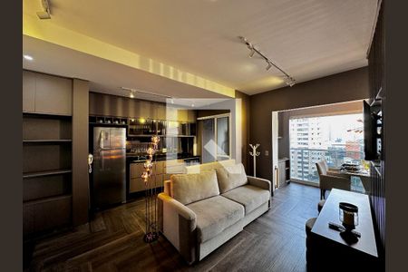 Sala de apartamento à venda com 1 quarto, 49m² em Vila Gertrudes, São Paulo