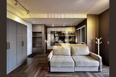 Sala de apartamento à venda com 1 quarto, 49m² em Vila Gertrudes, São Paulo