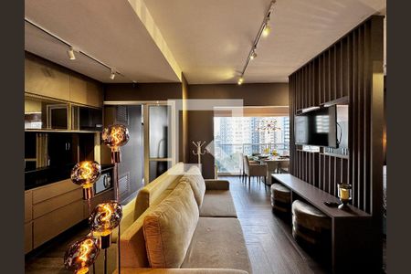 Sala de apartamento à venda com 1 quarto, 49m² em Vila Gertrudes, São Paulo