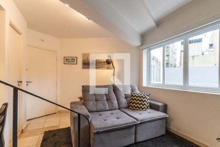 Sala de apartamento à venda com 1 quarto, 50m² em Moema, São Paulo