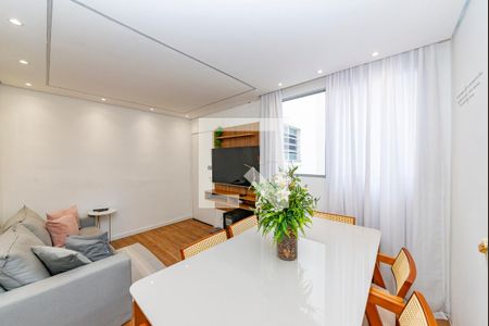 Sala de apartamento à venda com 2 quartos, 62m² em Cândida Ferreira, Contagem