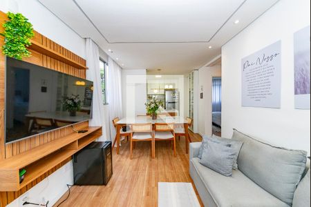 Sala de apartamento à venda com 2 quartos, 62m² em Cândida Ferreira, Contagem
