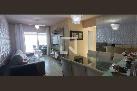 Sala de apartamento para alugar com 2 quartos, 70m² em Guilhermina, Praia Grande