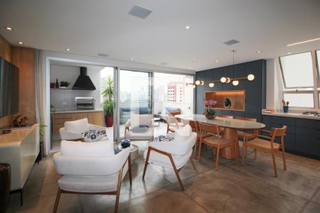 Sala de apartamento à venda com 2 quartos, 135m² em Vila Olímpia, São Paulo