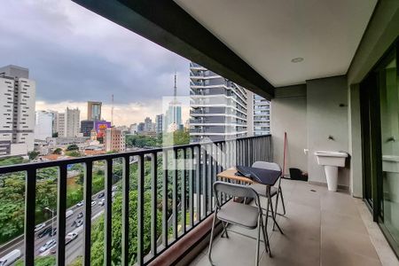 Varanda de apartamento à venda com 1 quarto, 39m² em Paraíso, São Paulo