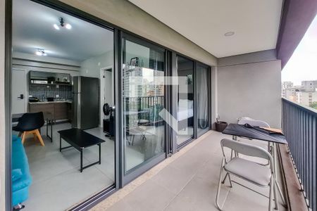 Varanda de apartamento à venda com 1 quarto, 39m² em Paraíso, São Paulo