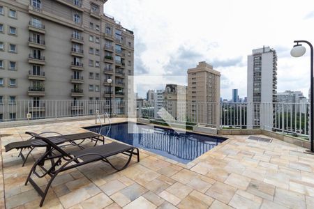 Área comum - Piscina de apartamento à venda com 1 quarto, 50m² em Jardim Paulistano, São Paulo