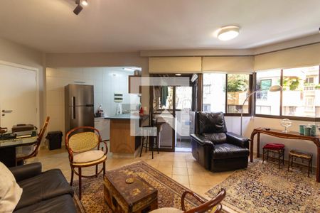 Sala/Cozinha de apartamento à venda com 1 quarto, 50m² em Jardim Paulistano, São Paulo