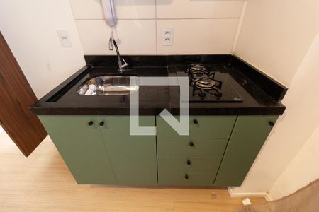 Cozinha de apartamento à venda com 1 quarto, 24m² em Santa Cecilia, São Paulo