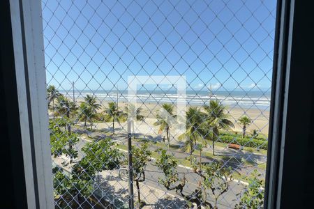 Vista da Sala/Quarto de apartamento para alugar com 1 quarto, 38m² em Guilhermina, Praia Grande