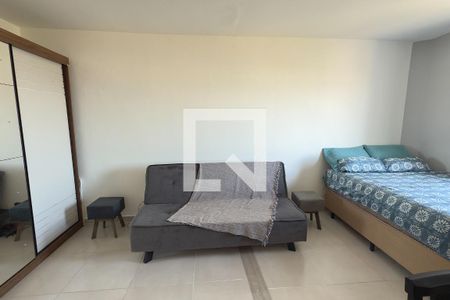 Sala/Quarto de apartamento para alugar com 1 quarto, 38m² em Guilhermina, Praia Grande