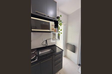 Cozinha de apartamento para alugar com 1 quarto, 38m² em Guilhermina, Praia Grande