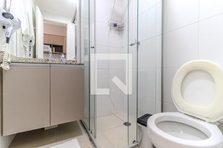 Banheiro de kitnet/studio à venda com 1 quarto, 23m² em Centro Histórico de São Paulo, São Paulo
