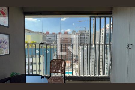 Varanda de kitnet/studio à venda com 1 quarto, 28m² em Paraíso, São Paulo
