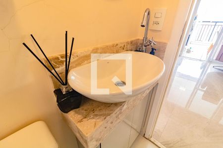 Lavabo da sala de apartamento à venda com 2 quartos, 86m² em Campo Belo, São Paulo
